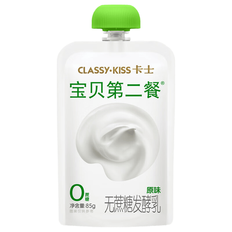 卡士宝贝第二餐酸奶（单袋85g）风味发酵乳 宝宝酸奶 原味无蔗糖*11袋