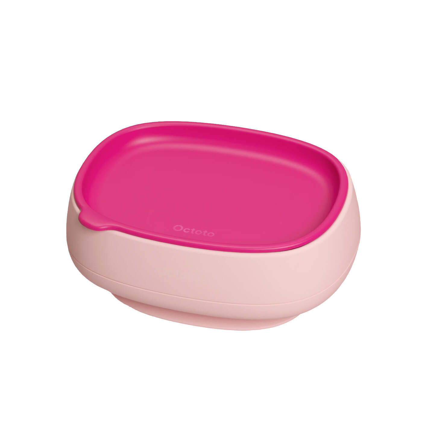 奥克兔兔（Octoto）婴儿辅食碗宝宝餐盘外出餐具便携式硅胶吸盘婴儿米糊碗宝宝碗 奶酪黄