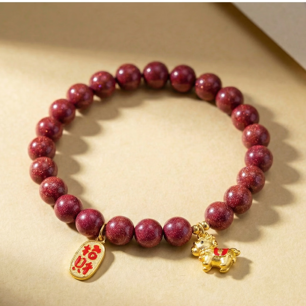宁致丹艺朱砂手串马上发 本命年 手串【6mm】
