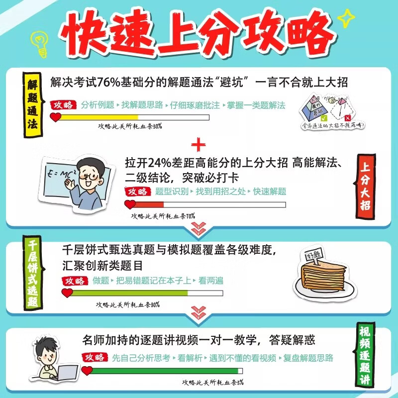 当当2027年新模拟高考必刷题上分攻略题物理数学化学生物解题大招 高二高三高考一二轮总复习资料真题解题方法技巧大招课解题觉醒高中必刷题提分攻略 2027*2本【化生】新高考 高中通用
