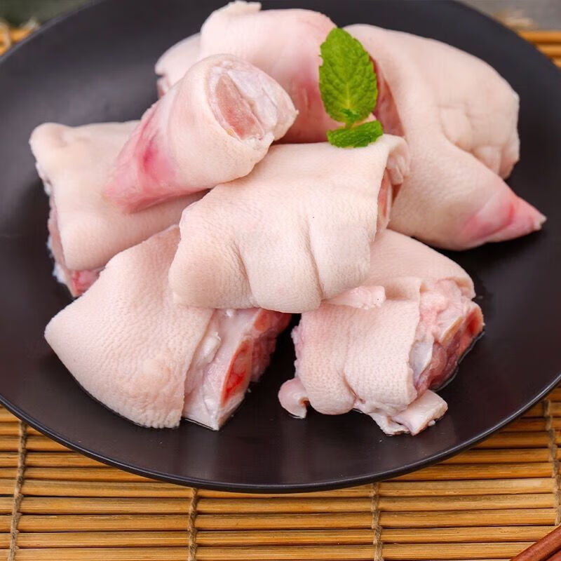 邻荣农家散养带筋土猪生猪猪蹄蹄子新鲜猪脚现杀前蹄冷冻年货 猪蹄块*净重4斤