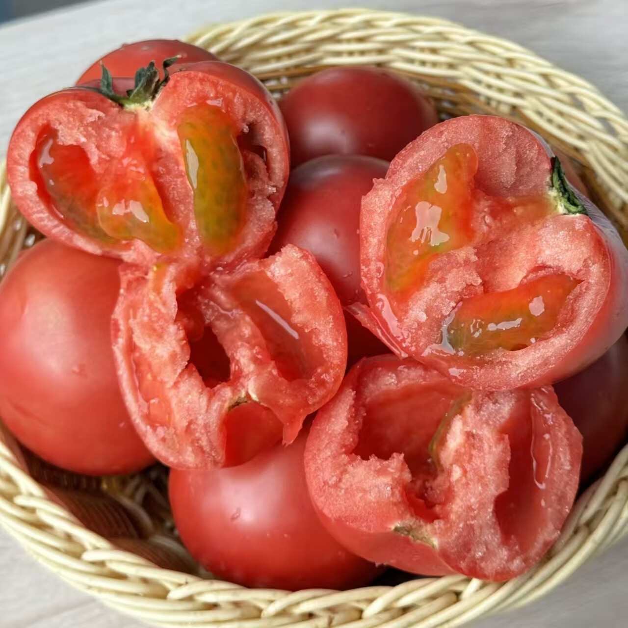 果鲜巢陕西泾阳普罗旺斯水果西红柿自然成熟沙瓤番茄当季新鲜蔬菜4.5斤 普罗旺斯水果西红柿 5斤 净重4.5斤 小果70克以上