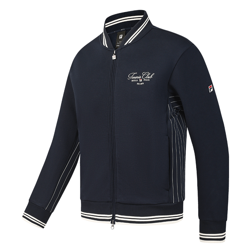 FILA斐乐官方男士针织长袖外套2026春网球运动棒球服SETTANTA胜利夹克