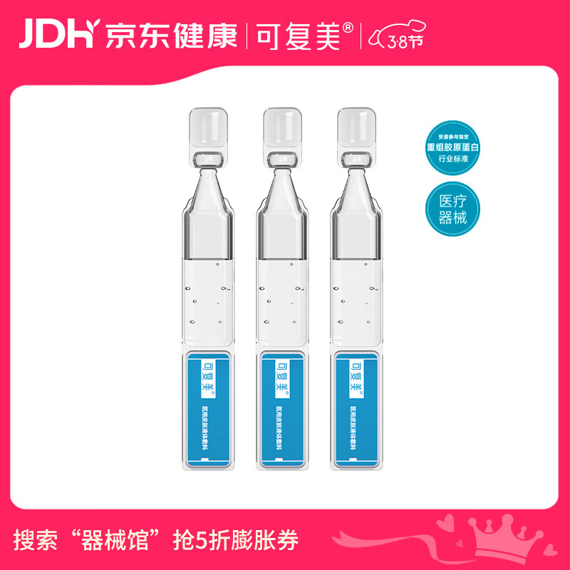 可复美【38节活动】医用皮肤液体敷料补水次抛状创面护理1.2mlx3支