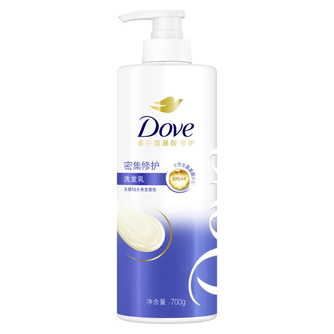 多芬（Dove）密集修护氨基酸洗发水700g+护发素195gx2洗发露染烫受损易断发