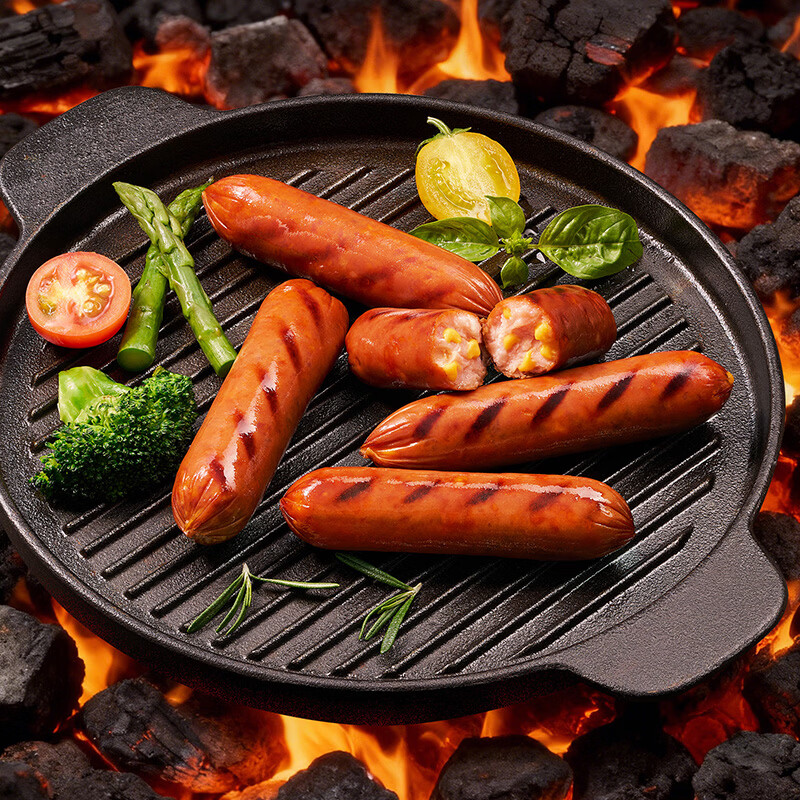 荷美尔（Hormel）加州火腿片150g*3包早餐三明治沙拉随意火腿德式香肠一口香鸡肉肠 【顺丰冷运】车达芝士肠180g*3包（效期至26.4）