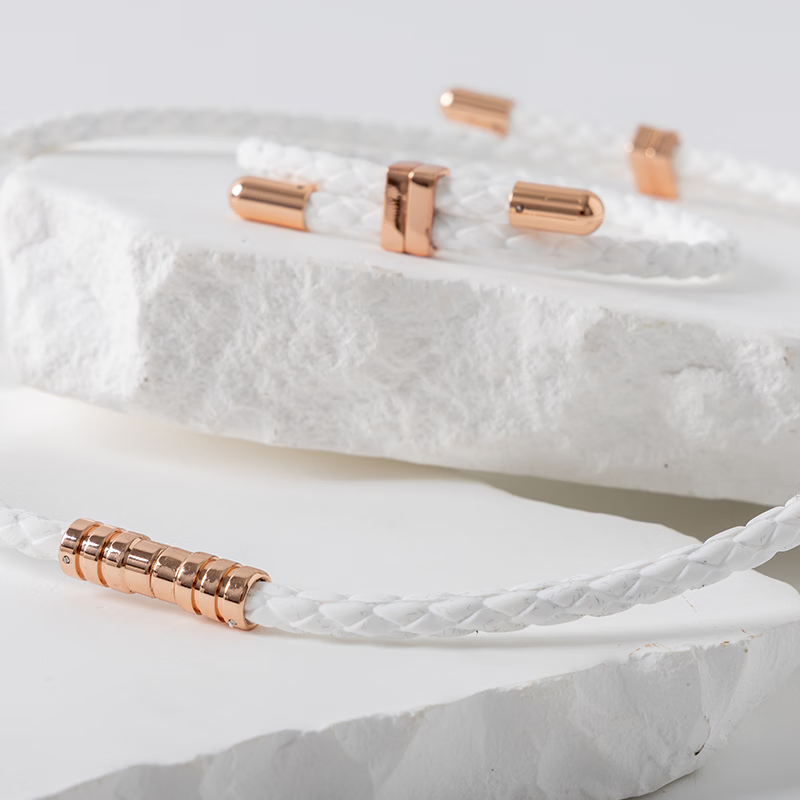 Clavis韩国进口磁力保健手环舒缓关节酸痛改善血液循环日常养护佩戴手环 Clavis雅努斯玫瑰金白色套装 京东折扣/优惠券