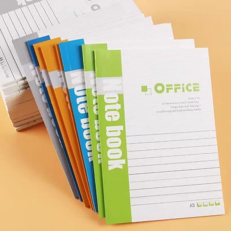 首力笔记本本子记事本软皮软面抄2026年新款初高中生用文具办公用品A5工作软抄本加厚精致日记本小学生 笔记本【5本装】款式随机