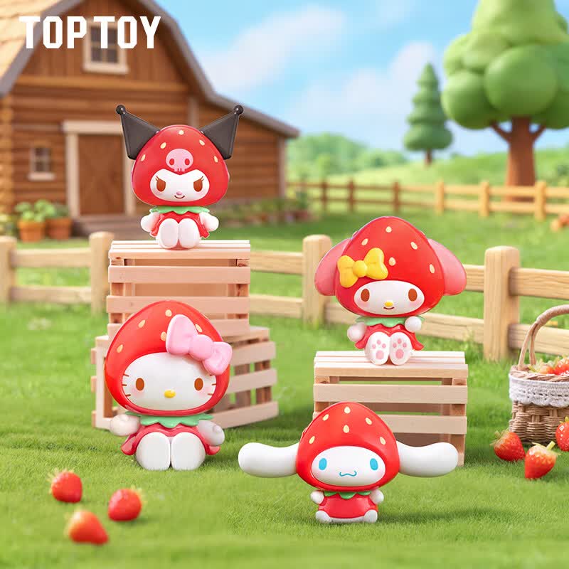 TOP TOY三丽鸥家族草莓糖系列MINI挂件盲盒手办儿童女生生日礼物 单盒（款式随机）