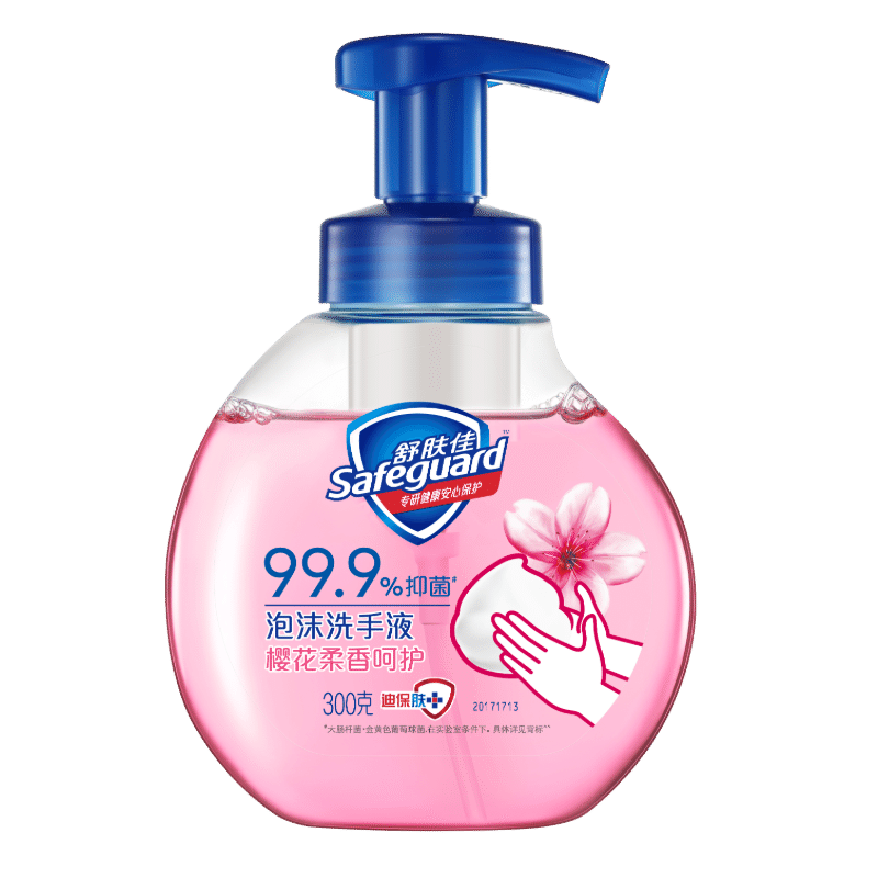 舒肤佳抑菌泡沫洗手液 樱花香300g 健康抑菌99.9% 泡沫细腻