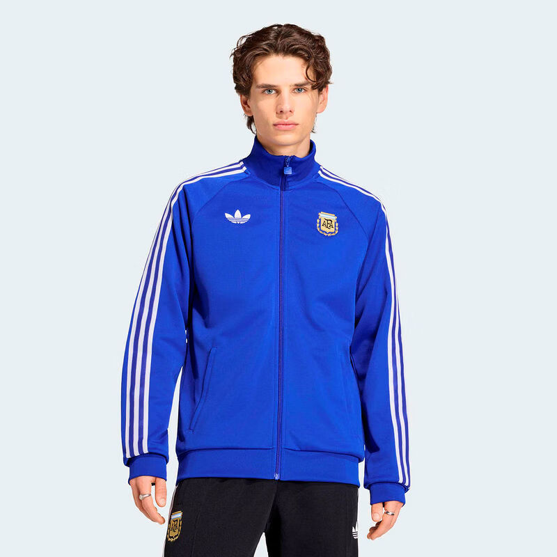 阿迪达斯（adidas）三叶草外套男装2026春季新款运动跑步棒球服宽松休闲百搭针织夹克 JZ6305 S