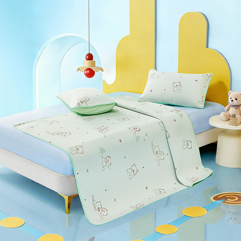 水星家纺小熊猫豆豆凉感席/小熊猫床笠式豆豆凉感席 小熊猫豆豆凉感席 200cm*90cm