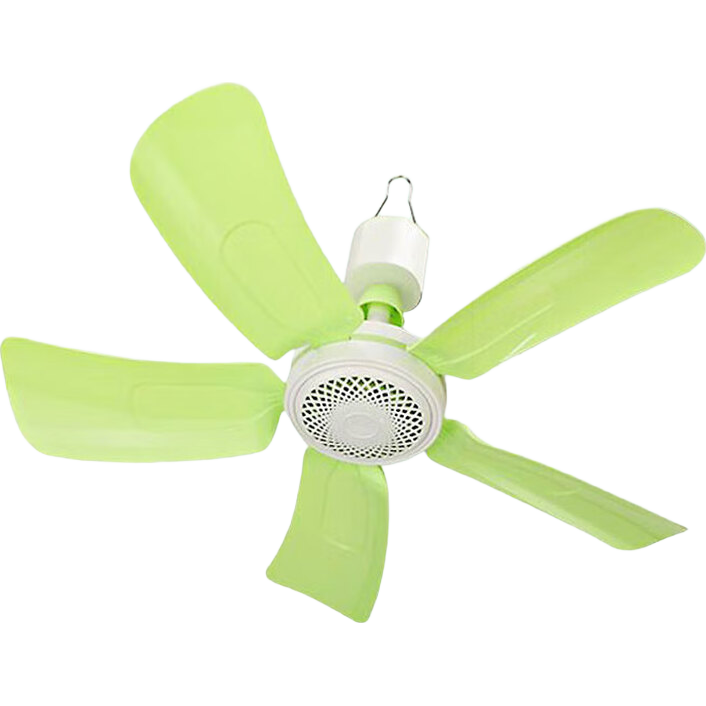 駱駝電風(fēng)扇家用小吊扇小型迷你靜音制冷柔風(fēng)扇宿舍學(xué)生蚊帳床上大風(fēng)力 五葉吊扇(綠色) 標(biāo)配+2片備用葉