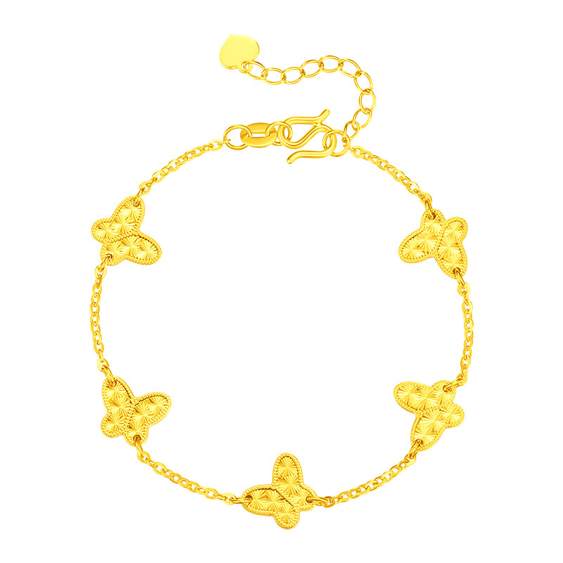 戴银坊蝴蝶镀金包银手链女款2026新款轻奢高级感生日送女生礼物送妈妈 【新年贺岁】星光蝶影手链*新年礼盒+礼袋+贺卡