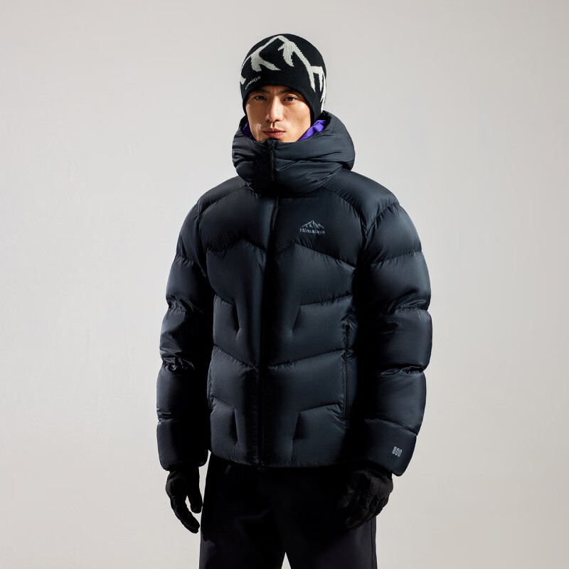 喜马拉雅玉龙羽绒服800蓬拒水鹅绒户外雪山攀登保暖防风外套男女 幻影黑 800蓬95鹅绒-20℃ XL