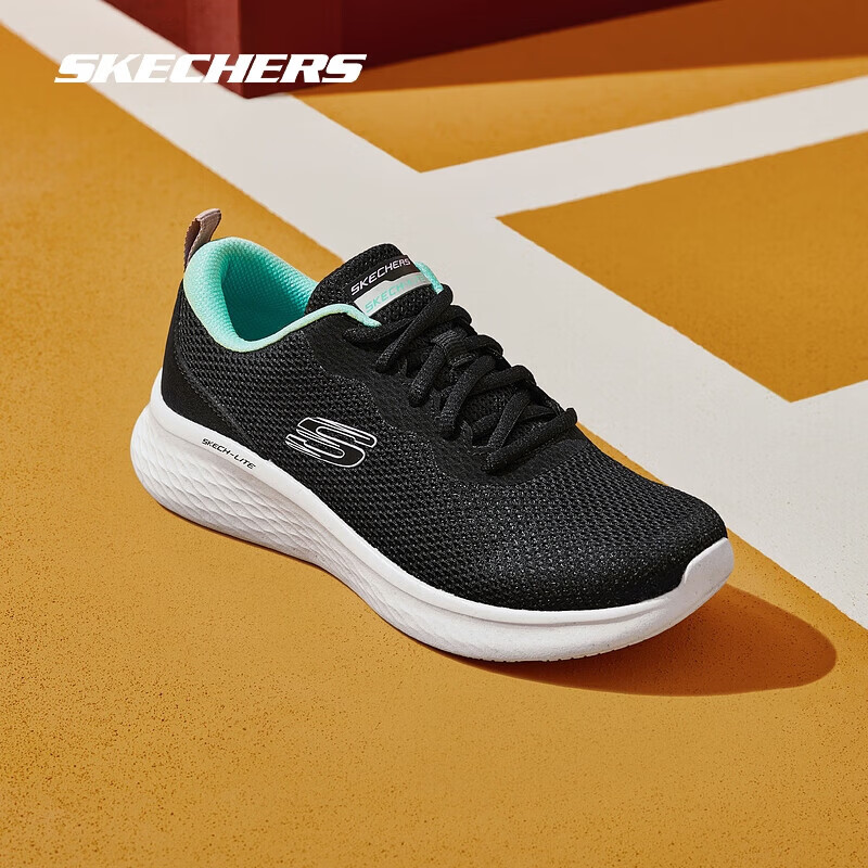˹���棨Skechers��������Ьح��Ů��ϵ��������������͸���˶�Ь����ѵ��Ь Ů��-��ɫ/���ɫ/BKMT 37 191Ԫ