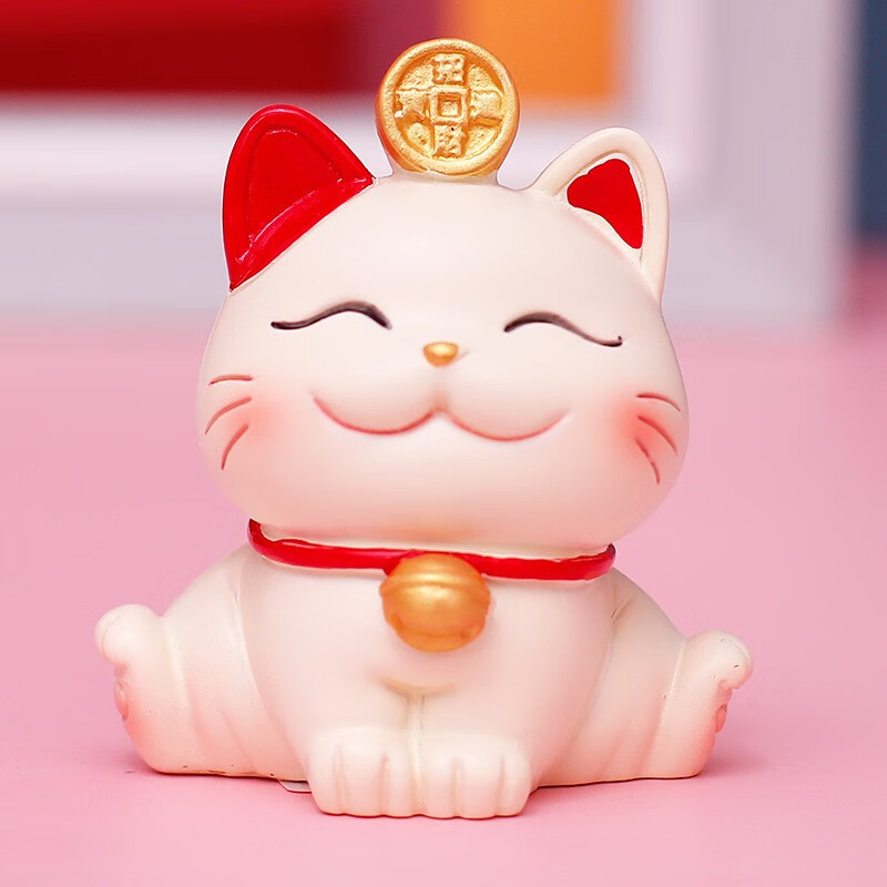 创意招财猫居家个性摆件高档可爱乔迁新居礼物桌面客厅房内装饰品