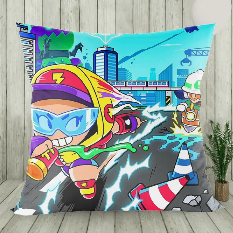 CLCEY执爱荒野乱斗周边抱枕波克柯尔特杰克定制卡通沙发玩偶靠垫 1 60x 35x35CM迷你(枕套枕芯) 1