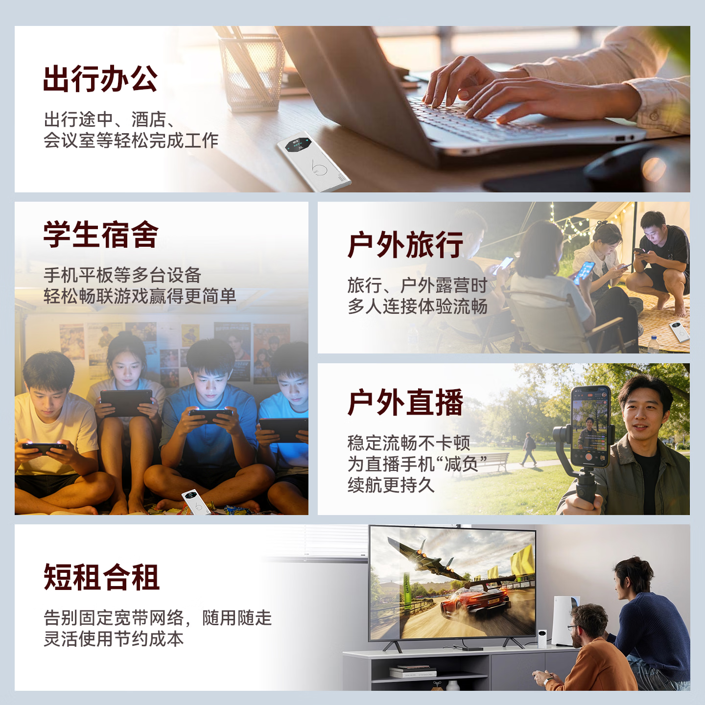 上网猫随身移动wifi6充电宝二合一4g联通流量2026款全国通用免插卡便携式适用车载办公笔记本 S718(含月享1500G/6个月)