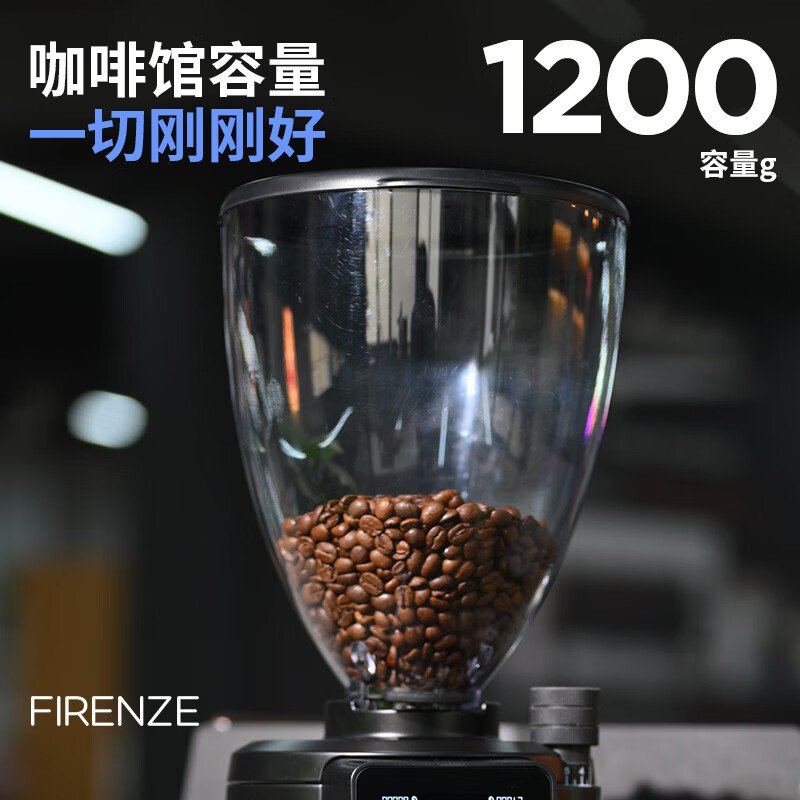 EUREKA商用电动磨豆机 FIRENZE65 意式磨咖啡豆咖啡粉平刀研磨机 FIRENZE65-白色