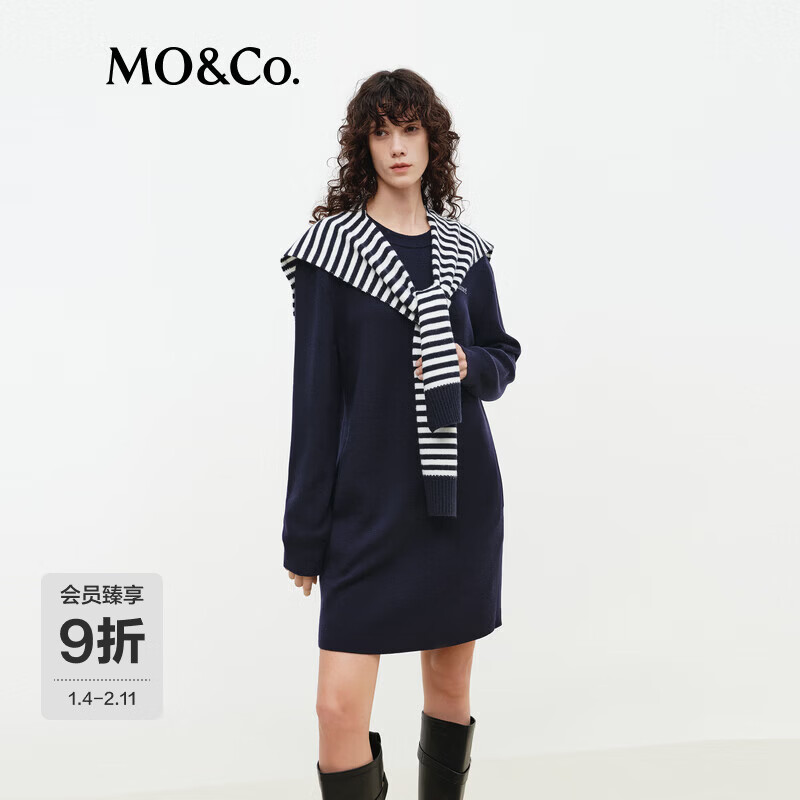 MO&Co.��֯ȹ����������2026����Ʒ���׺�����������ë����ȹMBF1DRS046 ���ɫ S /1601739Ԫ