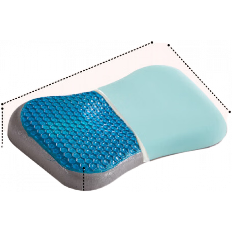 諾伊曼（noyoke）兒童凝膠枕頭3-6歲以上四季款寶寶學(xué)生專用涼感護(hù)頸冰枕頭 兒童防螨凝膠枕【6-16歲】活潑綠