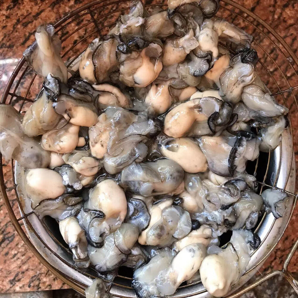 快递冷运福建小海蛎现剥无泡水牡蛎海蛎生蚝肉新鲜发货蚝烙蚵仔煎 2000g-每斤含150克左右原浆液-介意勿拍