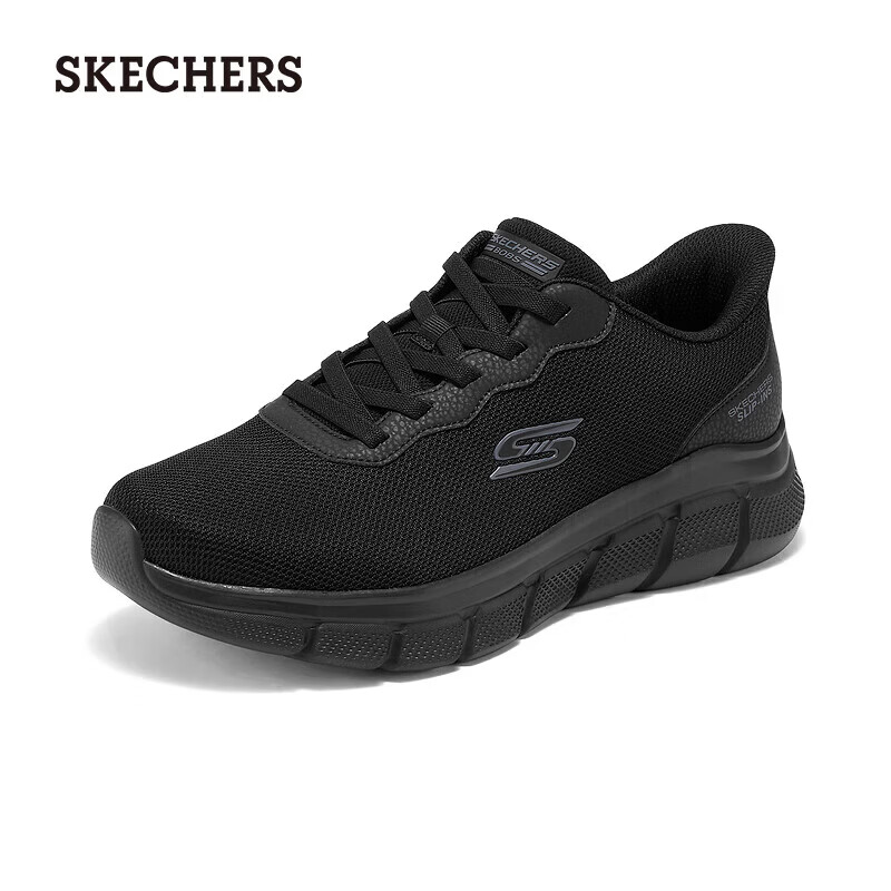 ˹���棨Skechers������Ь|��������һ�ŵŵͰ������˶�Ь������ɢ��Ь118113 ȫ��ɫ/BBK 42 159Ԫ