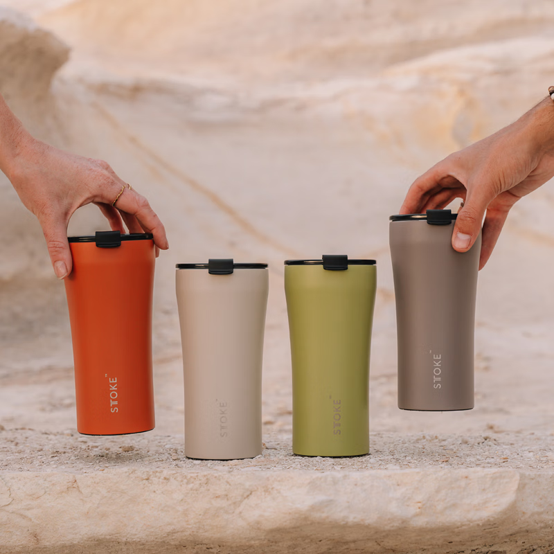 慕咖STTOKE咖啡杯星彩星闪系列密封保温杯陶瓷覆盖内胆随行杯生日礼物 星彩紫460ml【星彩系列】