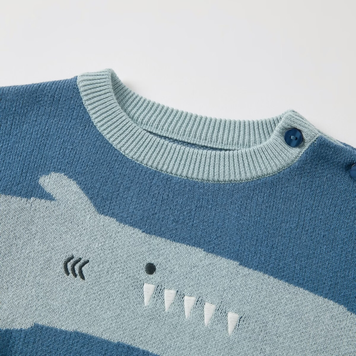 丽婴房儿童毛衣儿童针织毛衣男童毛衣上衣2026春新款 湖蓝 80 cm