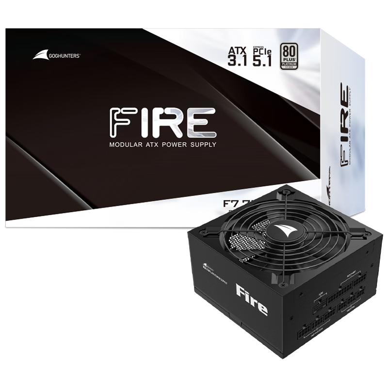 ���ڲ��������� �750W F7 �׽���ȫģ���Դ ATX3.1 ԭ��PCIe5.1 �Զ���ͣ ȫ��ѹ ������� 439Ԫ
