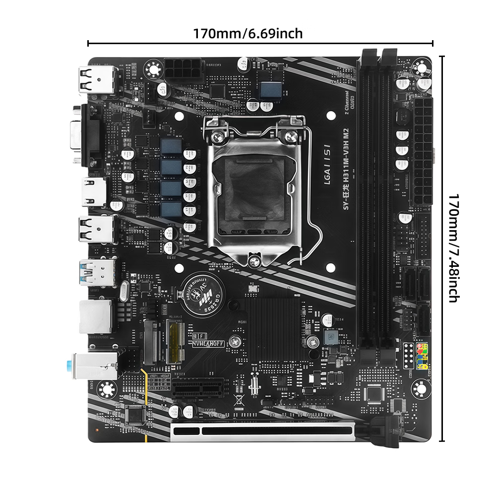 梅捷 SY-狂龙 H311M-V3H(Intel 100/LGA 1151) 图 7