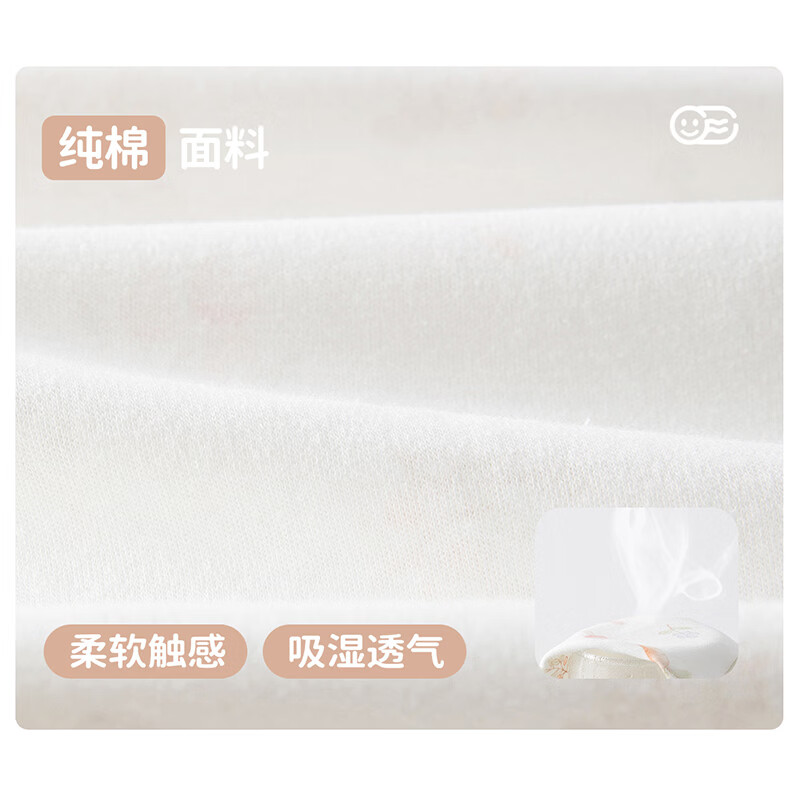 藤之木工房春装秋装婴儿衣服男女宝宝中开纯棉家居服儿童内衣套装 小草莓 90 码