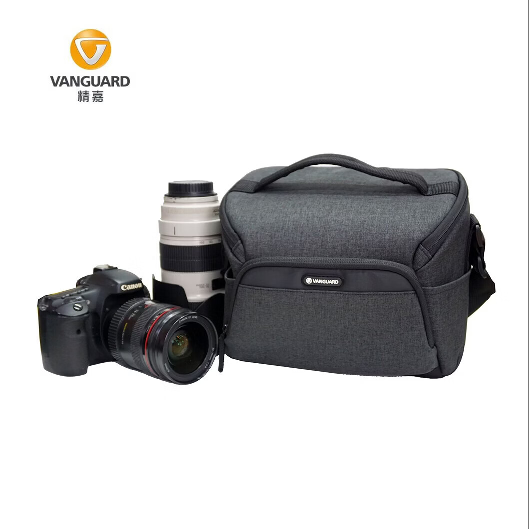 精嘉單肩相機(jī)包70-200長焦鏡頭包三角包戶外輕便單反包適合索尼佳能尼康Z9單肩攝影包 ASPIRE25 GY一機(jī)兩鏡 黑色 可放Z9