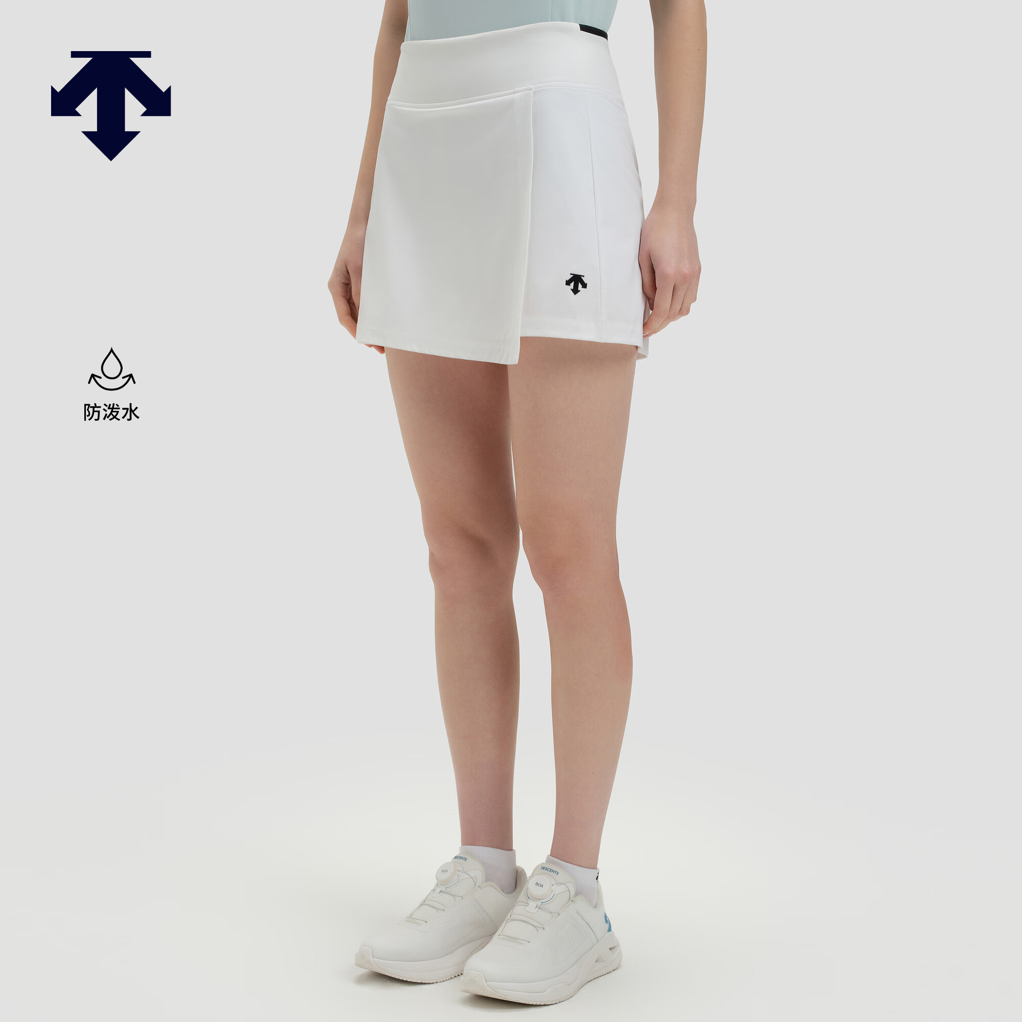迪桑特（DESCENTE）WOMEN’S TRAINING系列女士防泼水TOUGH短裙 WT-白色 S (160/62A)