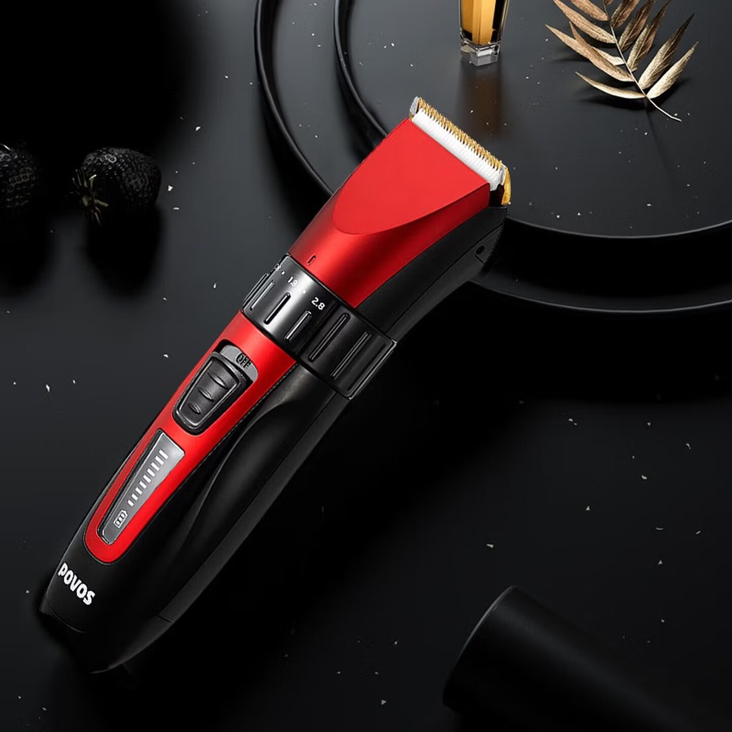 奔腾（POVOS）电动理发器电推子家用成人儿童理发器剃头家庭理发神器PW230 【钛金静刀+陶瓷动刀】热卖专业电推剪