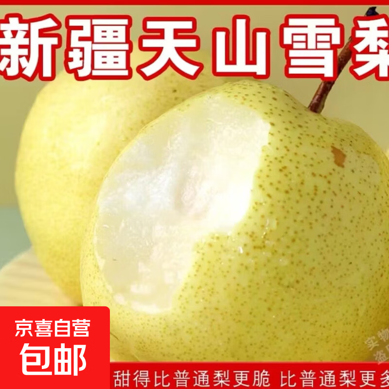 京喜加正宗新疆天山雪梨应季新鲜水果脆甜多汁 天山雪梨 1斤装带箱