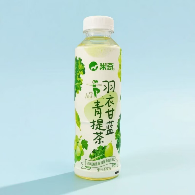 美意颂二次方植物超人羽衣甘蓝青提茶/石斛青瓜柠檬茶夏日饮品果汁饮料 羽衣甘蓝青提茶500ML 6瓶装