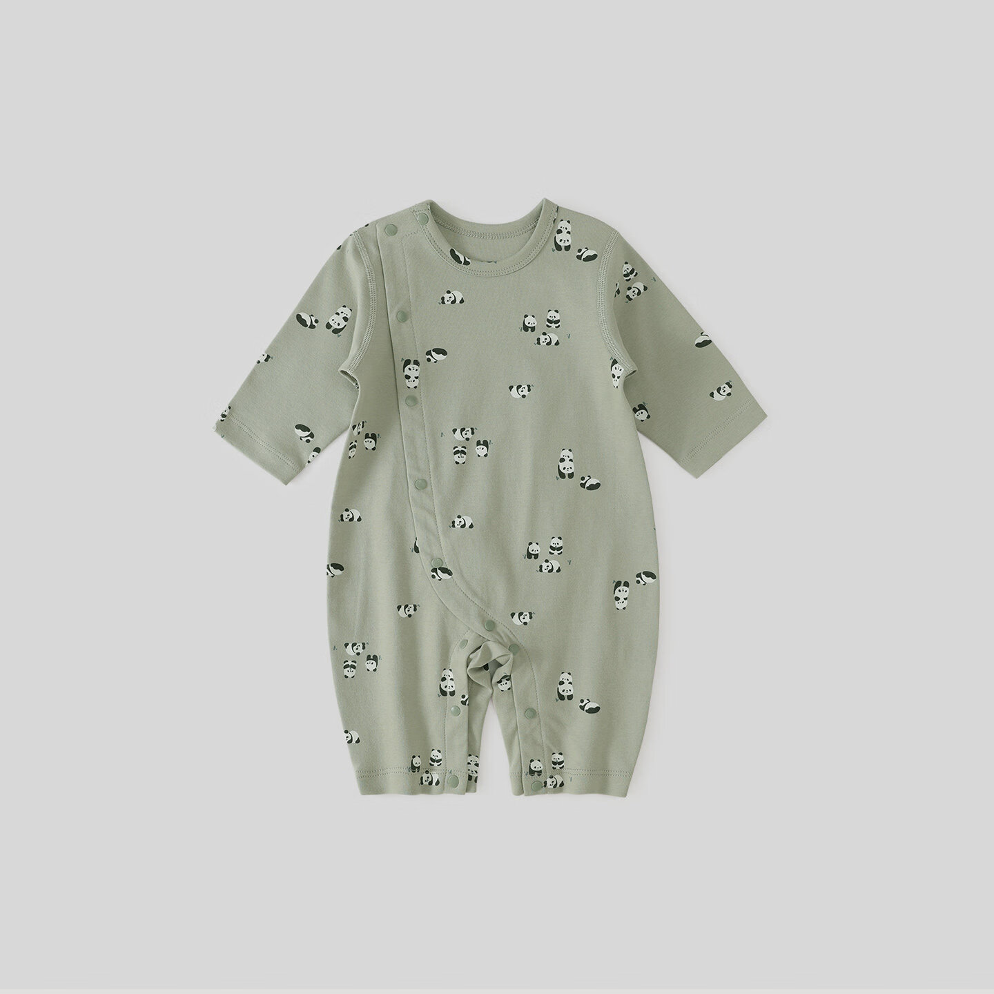 巴厘小猪婴儿衣服春秋纯棉新生儿哈衣爬爬服四季款睡衣春季无骨宝宝连体衣 青山熊影 80cm