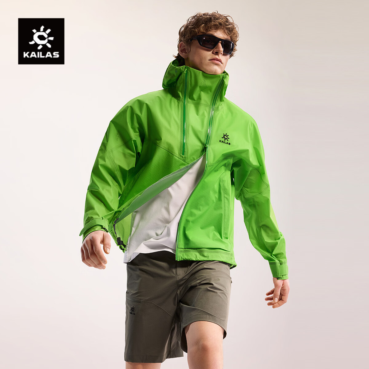 KAILAS凯乐石索松硬壳冲锋衣男FILTERTEC 3L防水户外防风透气连帽外套
