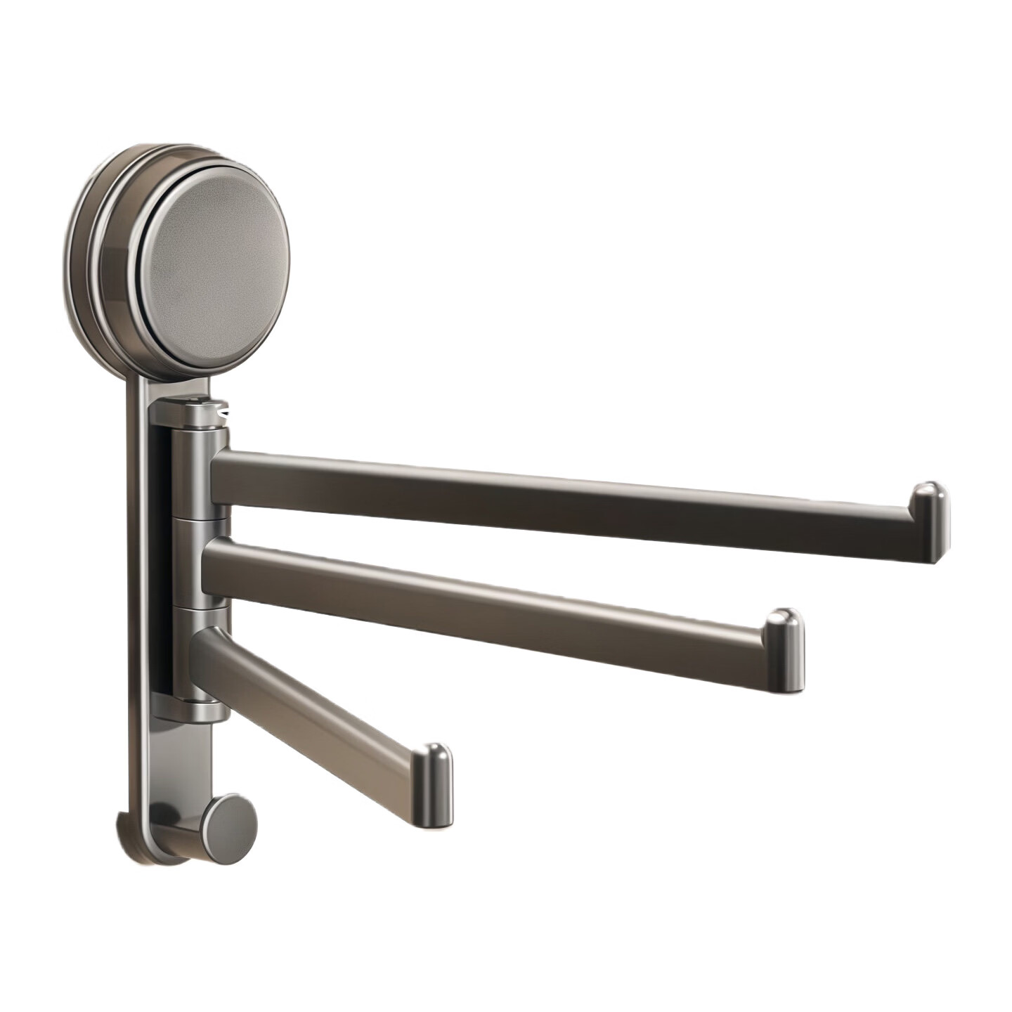 【优选直发】吸盘厨房抹布架洗碗槽窗台多杆可旋转沥水架置物架壁 奶油色吸盘抹布架【1个装】 1cm