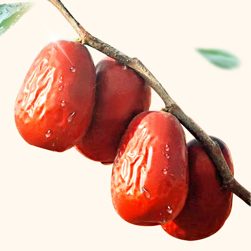 好想你_免洗红枣 新疆大枣免洗即食泡茶煮粥 办公室休闲孕妇零食节日 一级免洗红枣500g*2袋