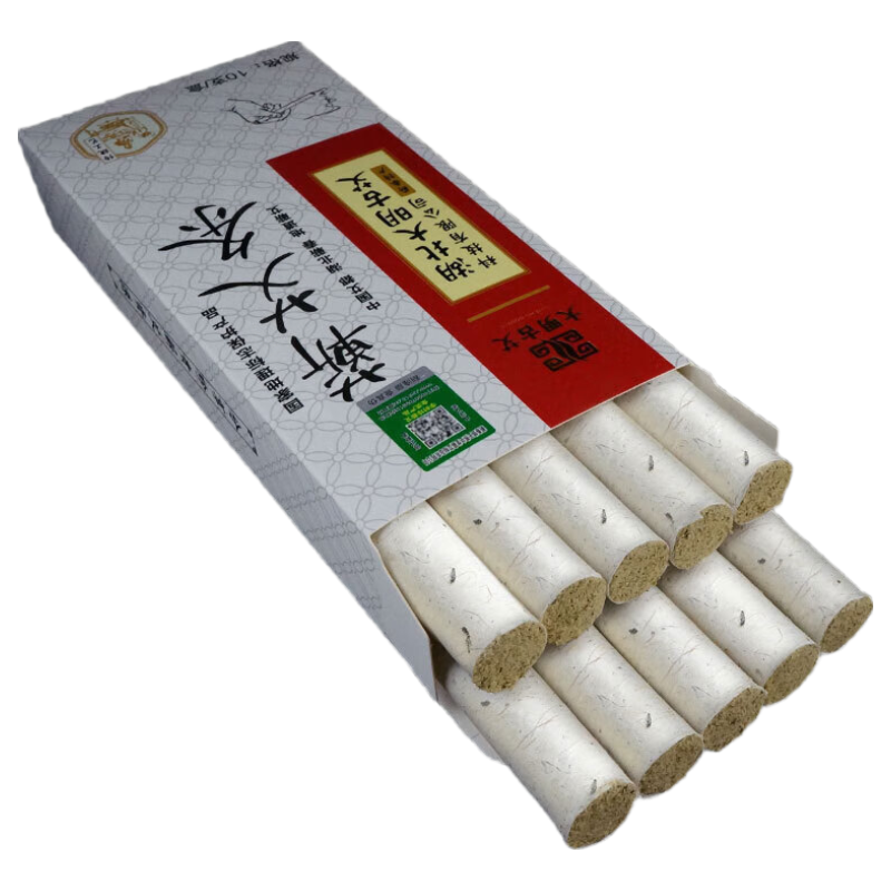 大明古艾艾灸蘄艾條手工石臼陳艾條家用艾條艾柱艾灸條艾絨艾葉艾草條懸灸 薪艾條18cm手工條*10支
