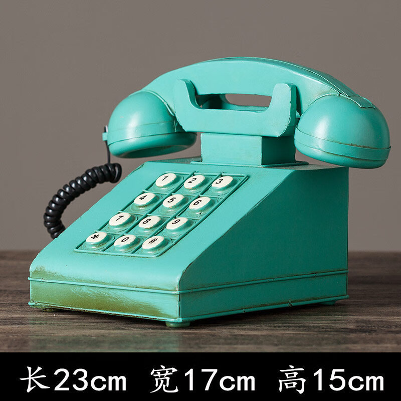 何佳功80年代古董老物件 复古老式电话机模型小摆件80年代怀旧物件家居 H款