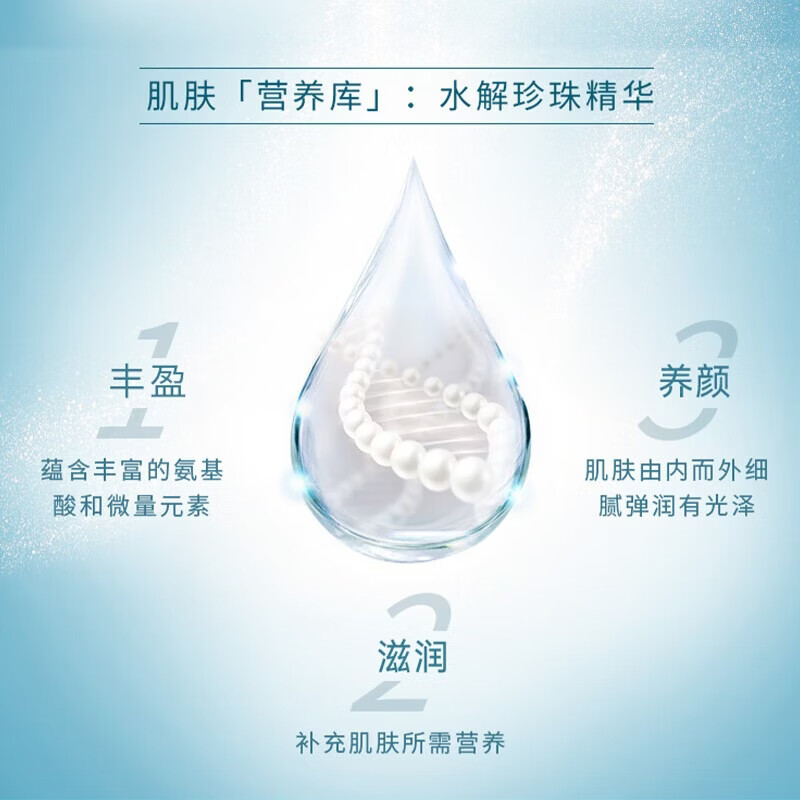 京润珍珠（gNPearl）珍珠膏30g 珍珠面霜女弹润肌肤保湿提拉紧致日晚霜 护肤品 清漾水润晶透保湿霜50g*2罐