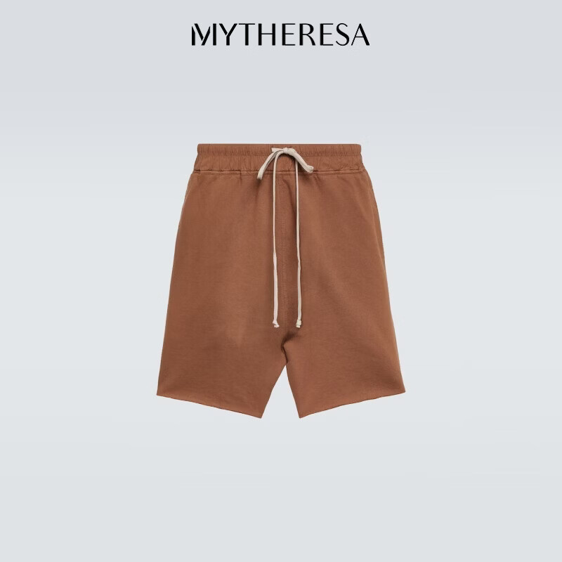 瑞克·欧文斯（RICK OWENS）男士 棉质针织短裤 P00894131 棕色 XS XS