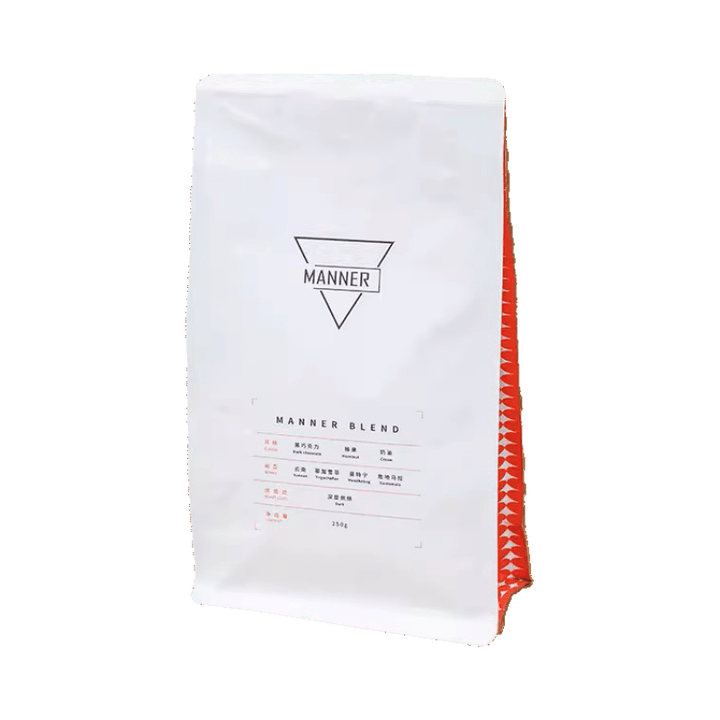 WE ARE MANNERmanner blend 1kg门店同款意式拼配咖啡豆店用咖啡豆深烘阿拉比卡 不磨粉 店用意式分装100g