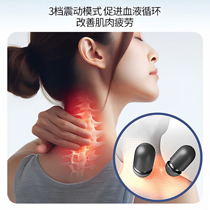 MGXEK【德国】记忆枕颈椎枕护颈枕成人睡觉专用颈椎病深度睡眠热敷高枕 升级款.震动按摩+恒温热敷+升降气囊-经典灰 A类 单只 【全网热销100W+】人体工学颈椎枕