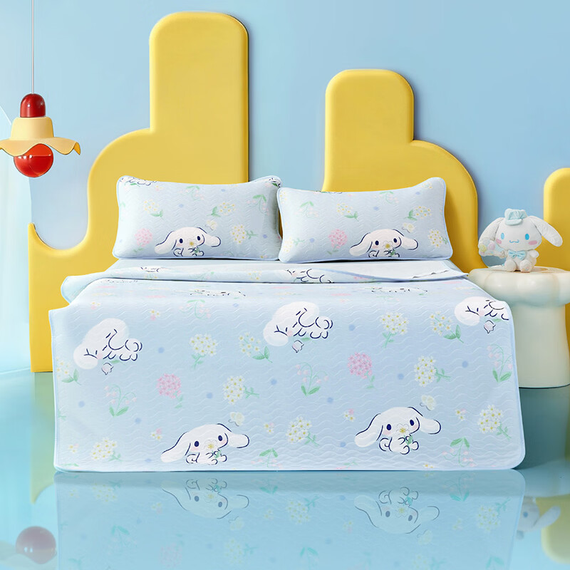 水星家纺花圃大耳狗凉感席 花圃大耳狗凉感席 90cm*200cm