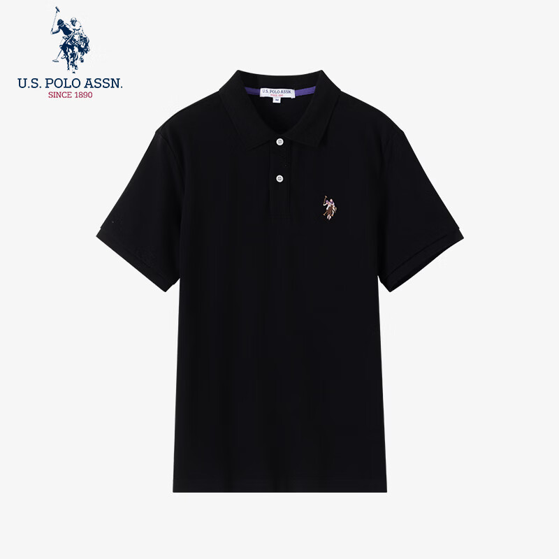 U.S. POLO ASSN.polo衫男夏季商务休闲美式短袖t恤男士高端轻奢上衣男爸爸父亲节